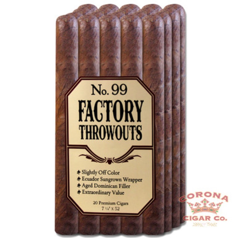 No. 99 Factory Throwouts (7 1/4 x 52)