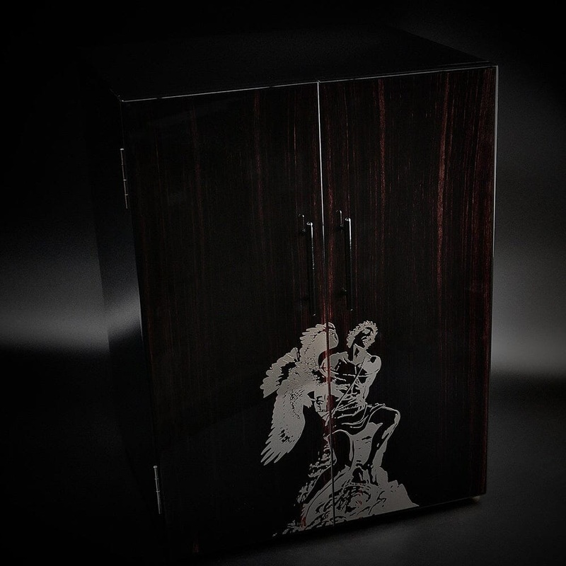 2022 L.E. Prometheus God of Fire 30th Anniversary Cabinet Humidor Humidor+Cigars