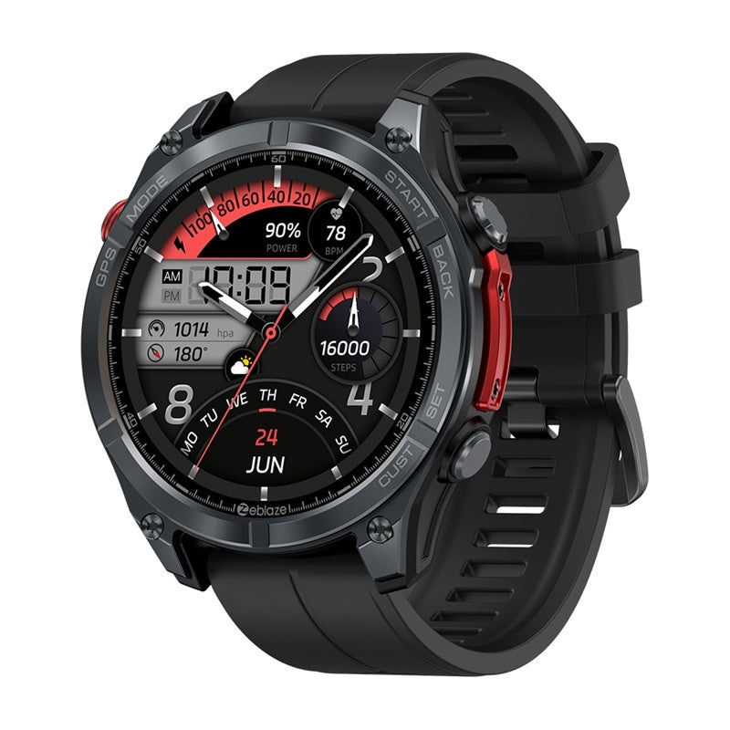 Zeblaze Stratos 4 Smartwatch (Black), Smartwatch Zeblaze Stratos 4 (Czarny)