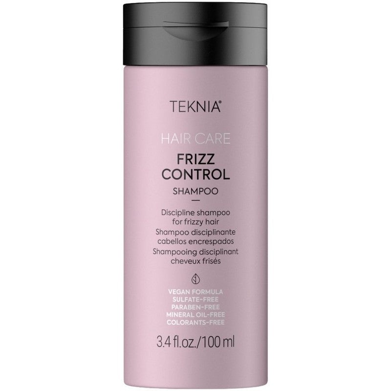 ampnas plaukams LAKME Teknia Frizz Control Shampoo LAK44413, garbanotiems, nepaklusniems plaukams, 100 ml