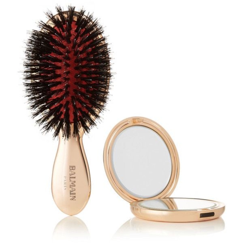 BALMAIN HAIR 18K auksu padengtas mini plauk epetys / Mini Golden Spa Brush