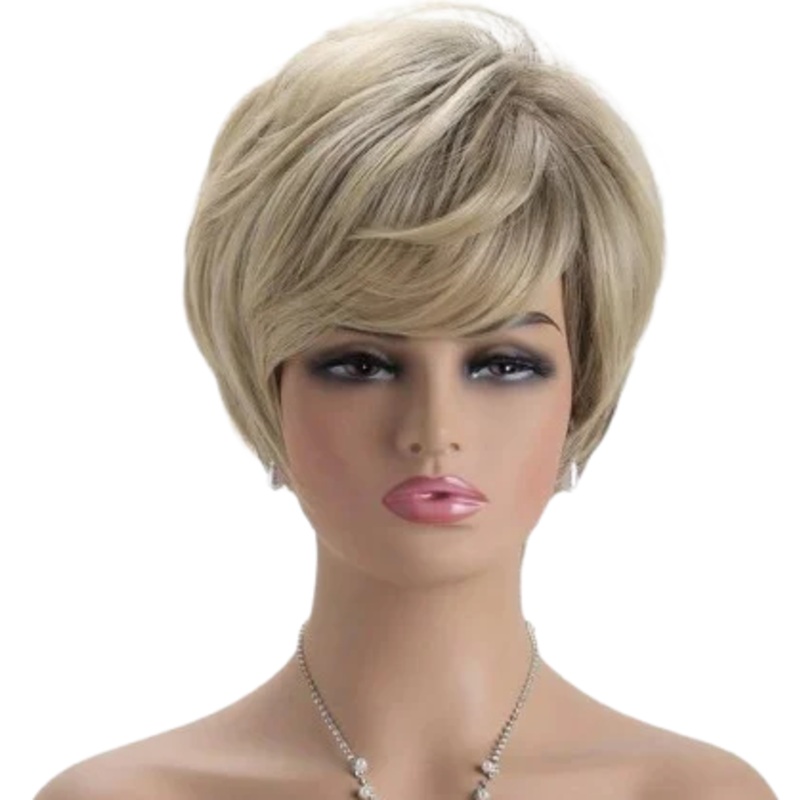 viesi plauk sintetinis perukas su kirpiukais