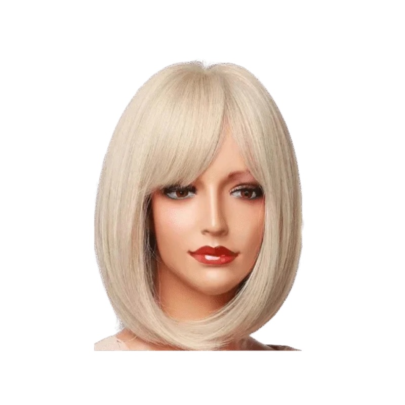 viesus sintetinis perukas Bob kirpimo