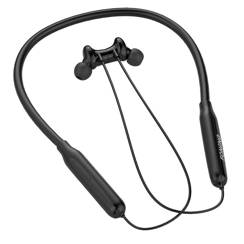 Wireless neckband earphones Foneng BL34 (black), Suchawki bezprzewodowe typu neckband Foneng BL34 (czarne)