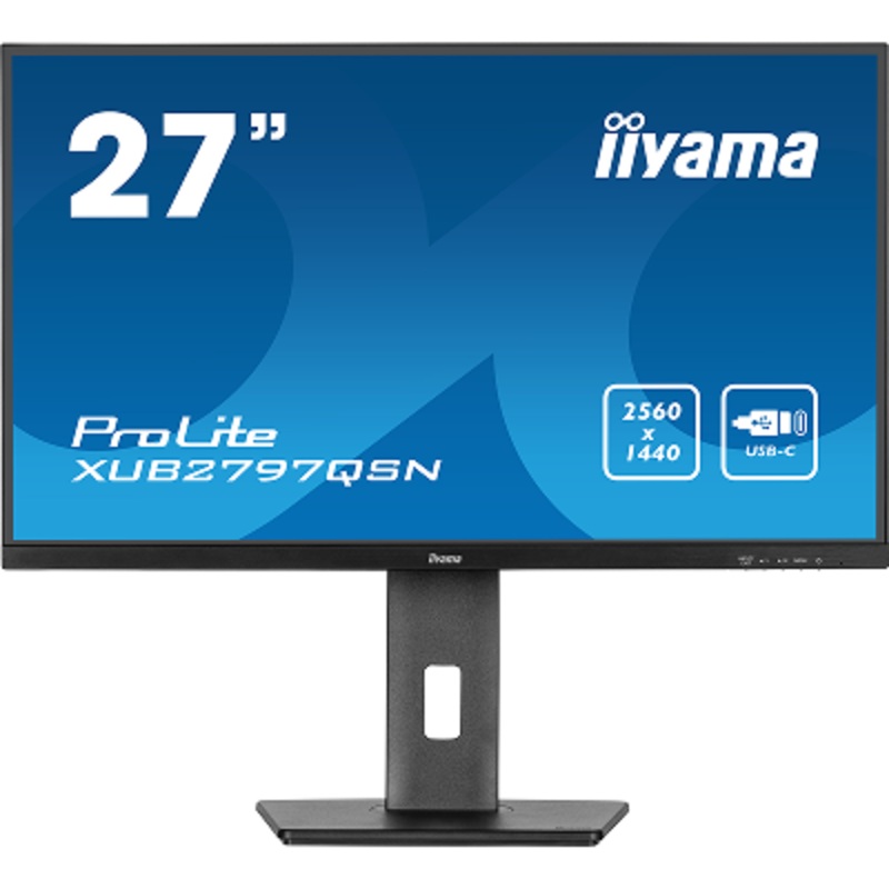 27″ IPS-panel, 2560×1440, 15cm Height Adj. Stand, USB-C Dock (65W, LAN, DP-OUT, USB3x3.2+1xC(15W)) 1ms, 250cd/m, Speakers, USB-C, HDMI, DisplayPort