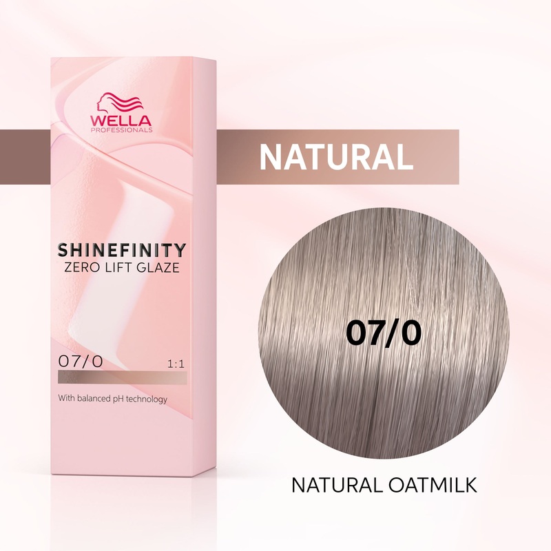 Wella SHINEFINITY Zero Lift Glaze – Geliniai plauk daai 07/0, 60 ml