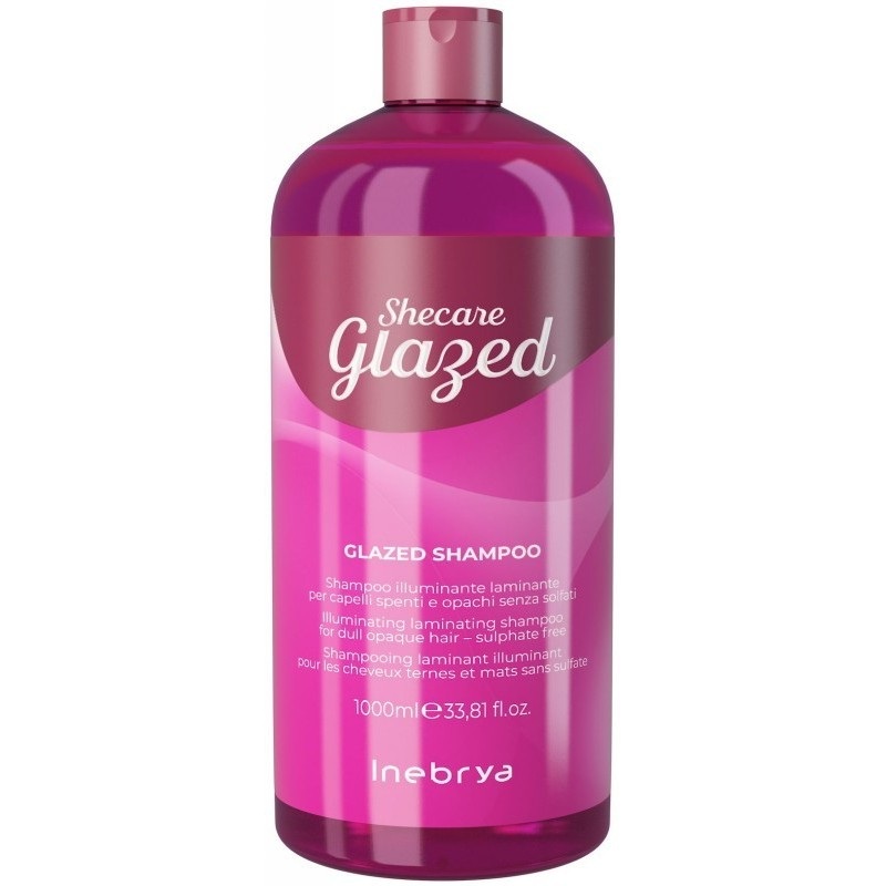 ampnas plaukams Inebrya Shecare Glazed Illuminating Laminating Shampoo ICE26436, 1000 ml