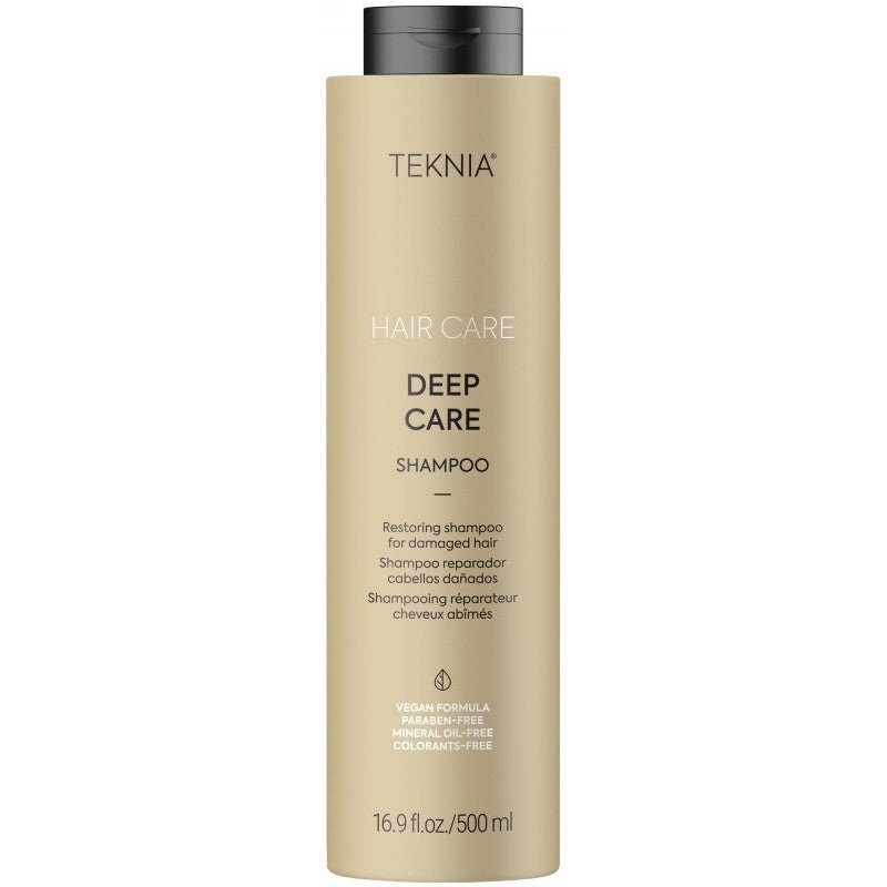 ampnas plaukams LAKME Teknia Deep Care Shampoo LAK44715, sausiems, paeistiems plaukams, 500 ml