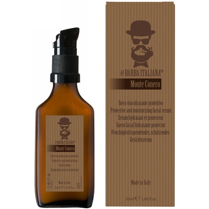 Apsauginis, drkinamasis veido serumas Barba Italiana Monte Conero Protective & Moisturizing Face Serum BI0705, 50 ml