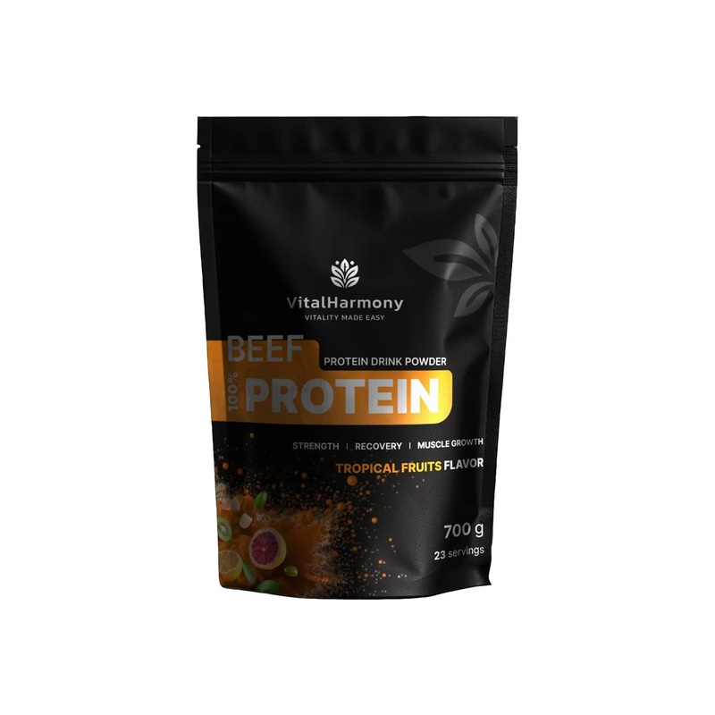 VitalHarmony Jautienos baltymai 700g – Atogr vaisiai