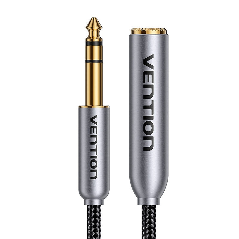 Audio cable 6.35mm male to female Vention 1m, Kabel audio Vention mski do eski 6.35mm BCXHF 1m