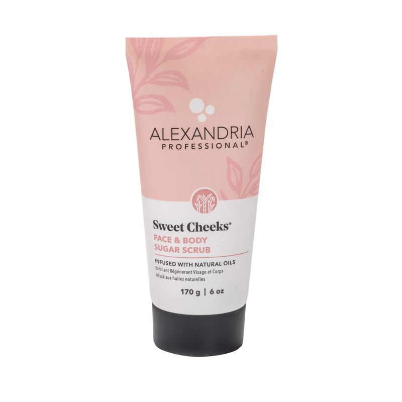 Alexandria Professional Sweet Cheeks Facial Scrub, 170 g Gentle facial scrub with sugar granules.