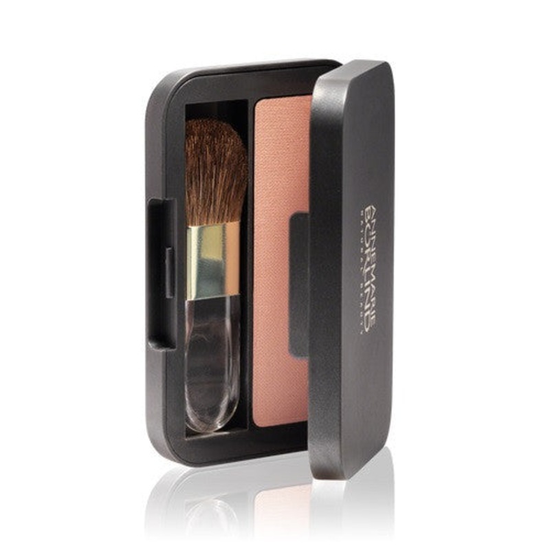 Annemarie Borlind Makeup Powder Rouge Powder blush with mirror and applicator – Peach 17