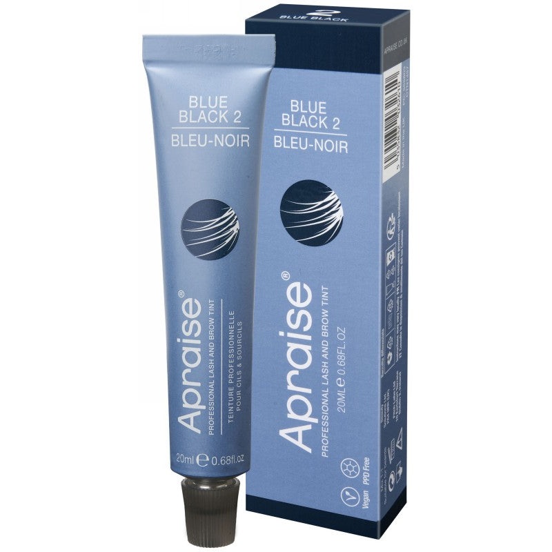 Appraise Eyelash and Eyebrow Tint PPD FREE Blue Black OS555803, No. 2, blue black, 20 ml, vegan