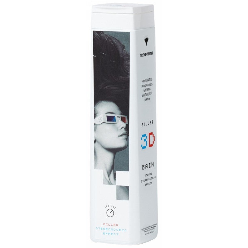 Volume-giving shampoo for hair Trendy Hair BAIN FILLER 3D Shampoo TH93107, 300 ml