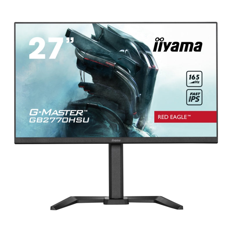 27″ ETE Fast IPS Gaming, G-Master Red Eagle, FreeSync PremiumPro, 2560×1440@165Hz, 400cd/m, 1000:1, HDMI, DisplayPort, 0.5ms (GTG), HDR400, Speakers, USB-HUB (2×3.0 ), Black Tuner, 15cm Height Adj