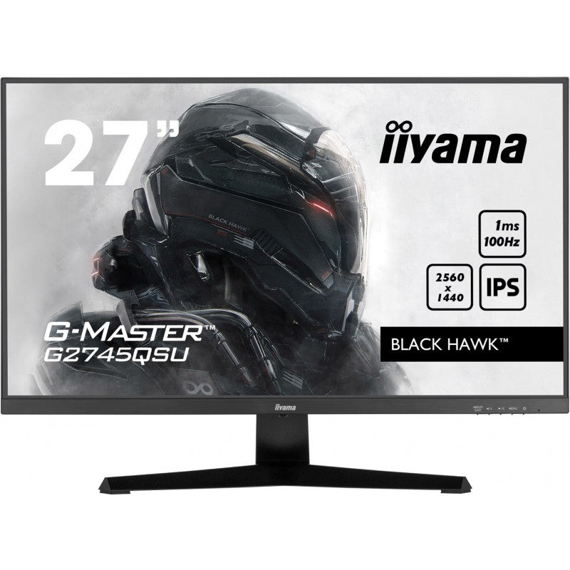 27″ ETE IPS Gaming, G-Master Black Hawk, FreeSync, 2560×1440@100Hz, 250cd/m, HDMI, DisplayPort, 1ms (MPRT), Speakers, USB-HUB 2x 3.2, Black Tuner