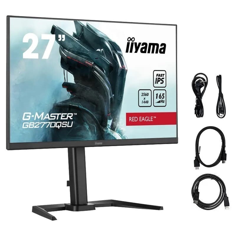27″ IPS, 180Hz, 2560×1440, 1DP1H, HAS