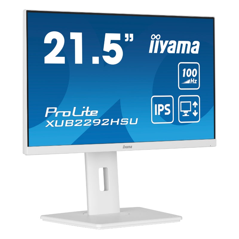 21.5″ WHITE ETE IPS-panel, 1920×1080@100Hz, 15cm Height Adj. Stand, 250cd/m, Speakers, HDMI, DisplayPort, 0.4ms MPRT, FreeSync