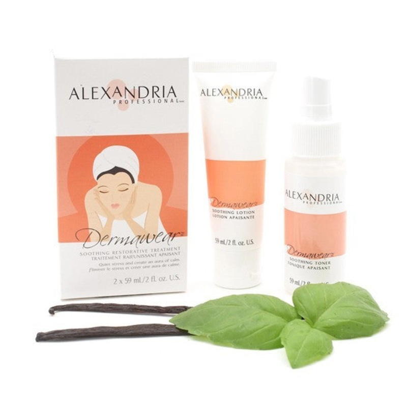 Alexandria Professional Dermawear Duo Soothing Soothing, gently enveloping duo – lotion + tonic 2×28 g