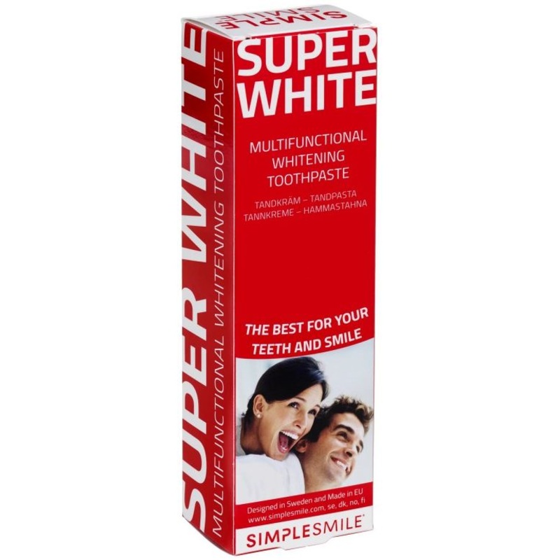 Whitening toothpaste SimpleSmile Super White Multifunctional Whitening Toothpaste BECSS141698, mint flavor, 75 ml