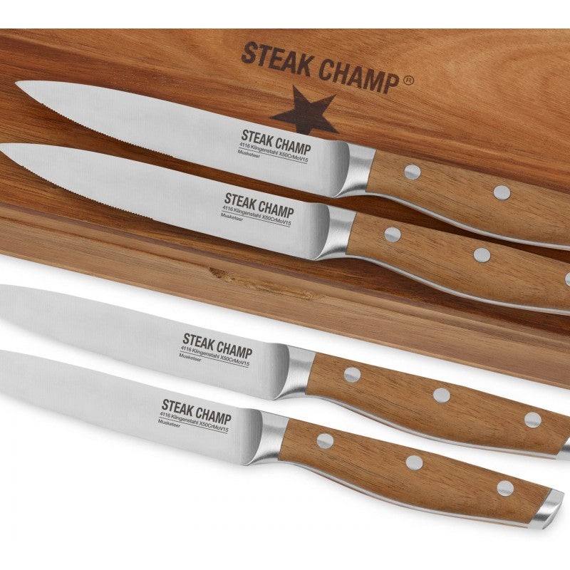 4pc Knife Set Steak Champ