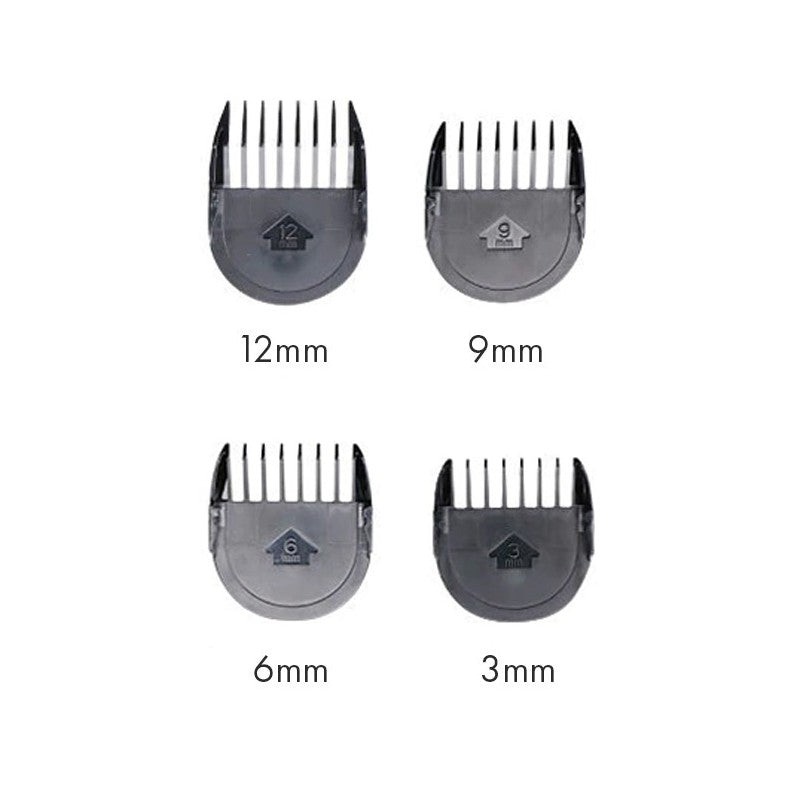 Additional combs for the OSOM Professional Hair Clipper P9 Comb HCP9 OSOMPHCP9COMBS, 3 mm, 6 mm, 9 mm, 12 mm
