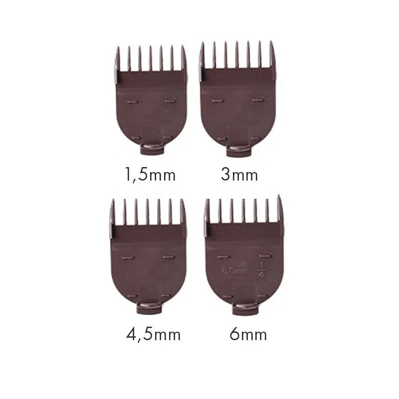 Additional combs for the OSOM Professional Hair Trimmer Comb HTCHC338, OSOMHC338COMBS, 1.5 mm, 3 mm, 4.5 mm, 6 mm