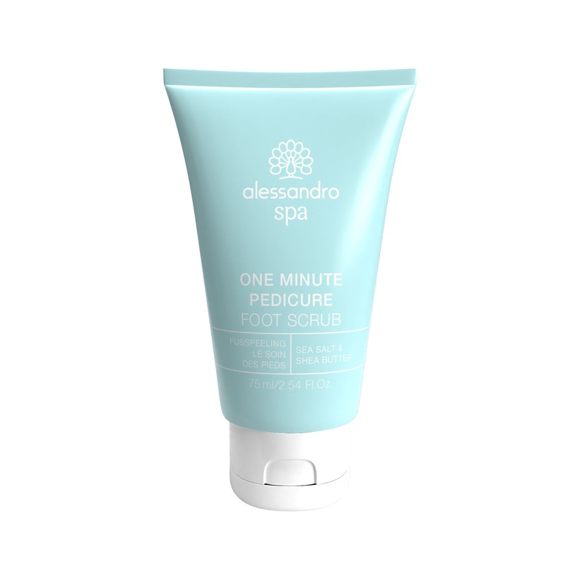 Alessandro ONE MINUTE PEDICURE foot scrub with sea salt, shea butter 75ml