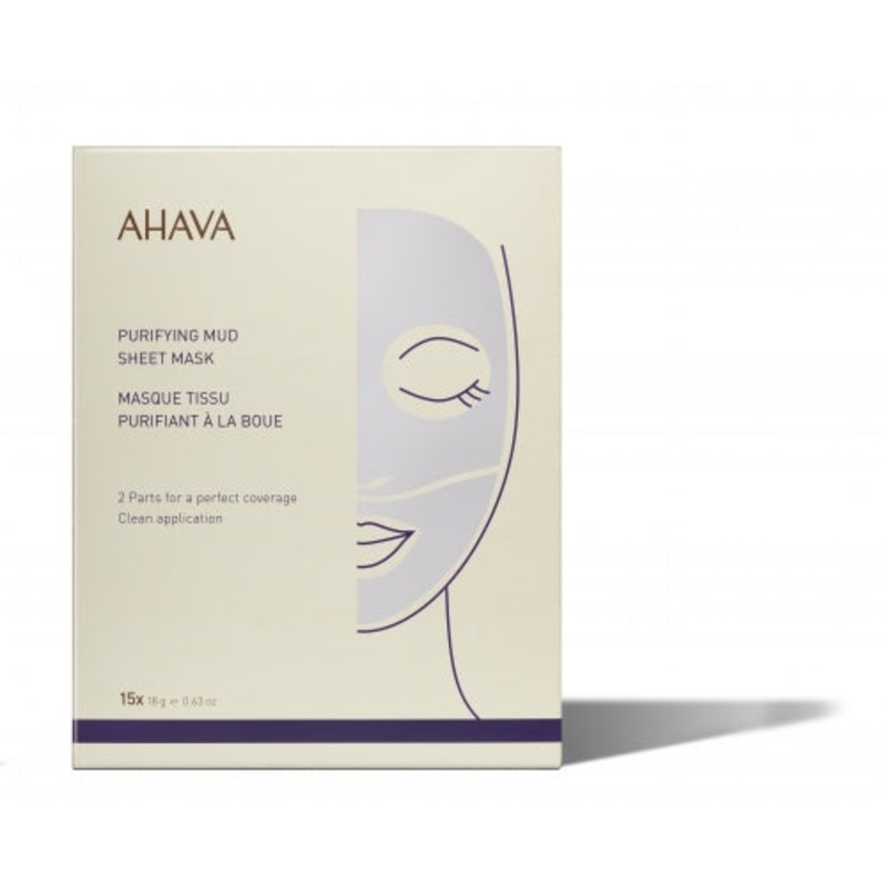 AHAVA CLEANSING MUD SHEET MASK, 1 pc.