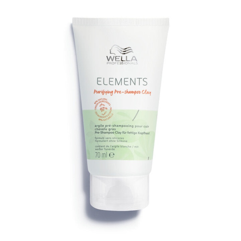 Wella ELEMENTS Pre-shampoo cleansing clay for oily scalp, 70 ml