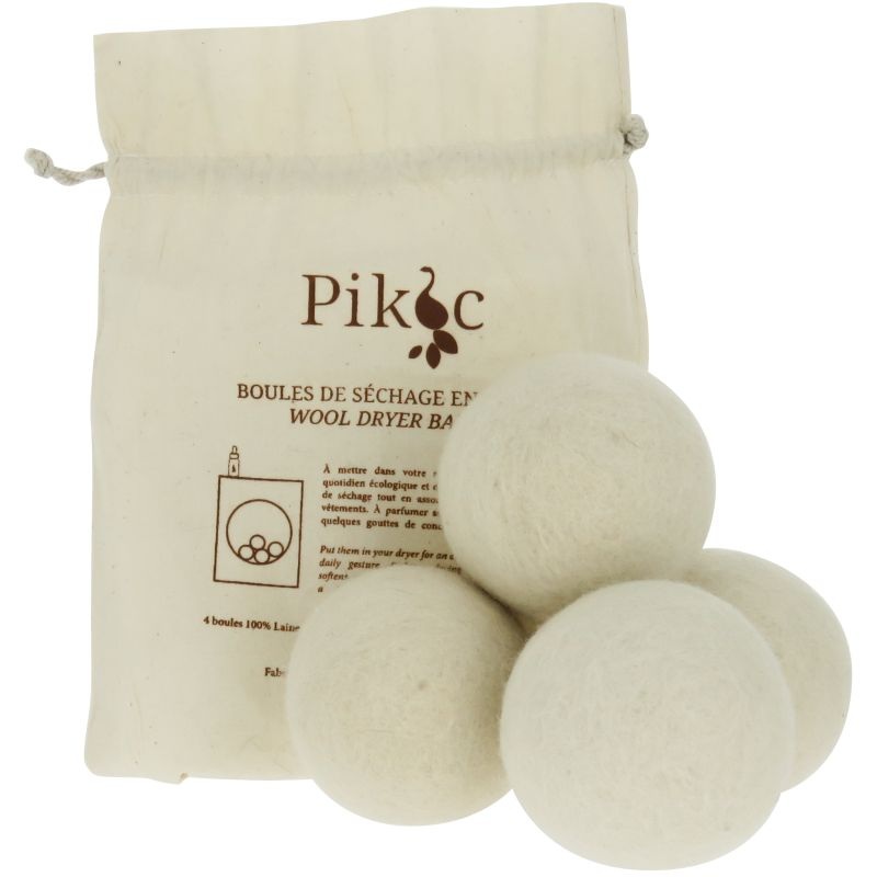 Wool balls for dryer PIKOC Dryer Balls *4 +gift