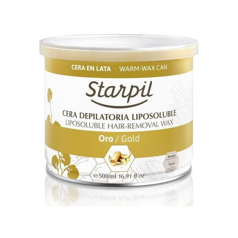 Warm depilatory wax Starpil STR3010308001, natural – with gold particles, 500 ml