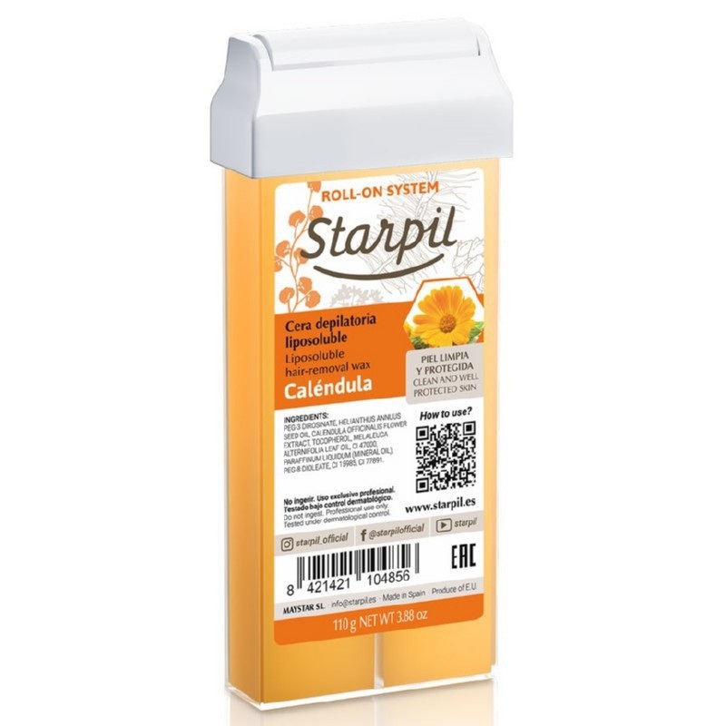Wax in a cartridge Starpil Roll-On STR3010142001, with calendula, 110 g