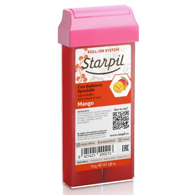 Wax in cartridge Starpil Roll-On STR3010112001 Cera Mango with mango fruit, 110 g