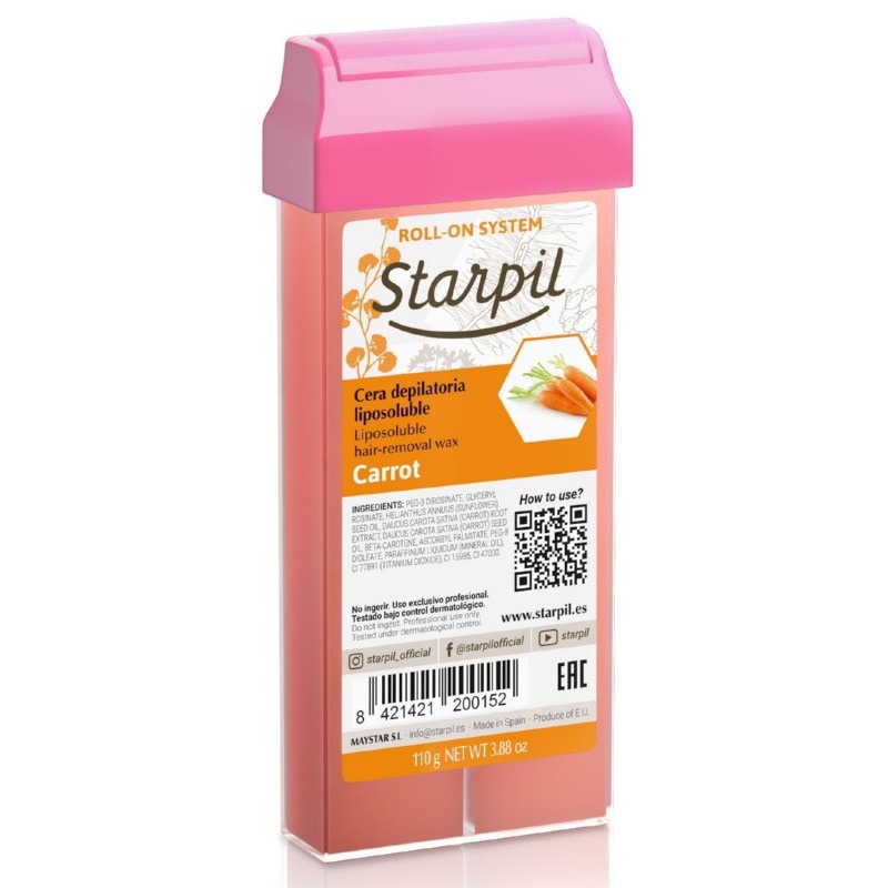 Wax in cartridge Starpil STR3010126001, with carrot extract, 110 g