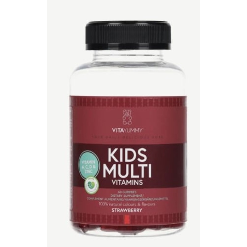 VitaYummy strawberry-flavored multivitamins for children with vitamin B, C, D, zinc, food supplement, 60 pcs/180 g