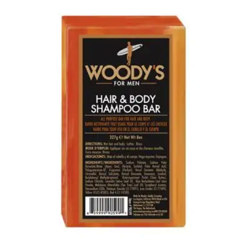 Woody’s Hair & Body solid soap for hair and body, 227 g
