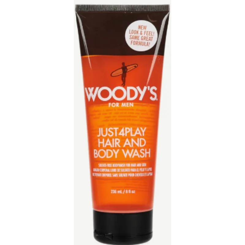 Woody’s Just4Play body and hair wash, 236 ml