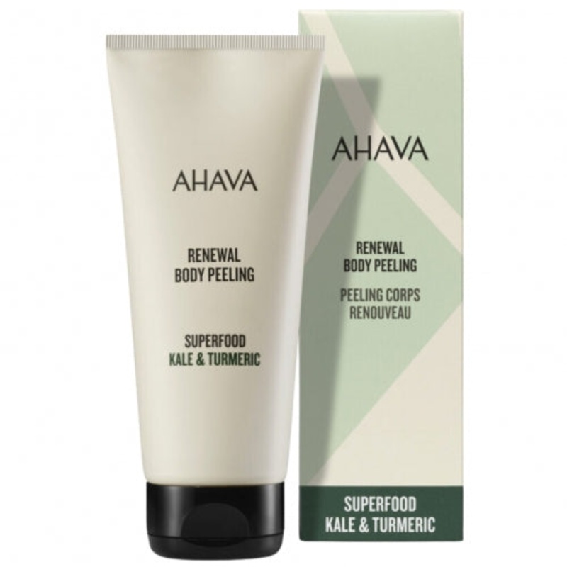 AHAVA KALE & TURMERIC BODY SCRUB, 200 ML