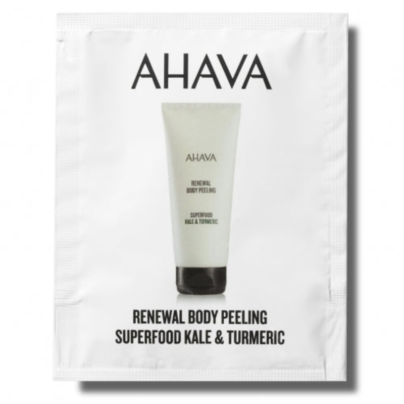 AHAVA KALE & TURMERIC BODY SCRUB, 6 ML