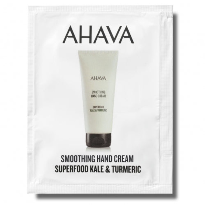 AHAVA KALE & TURMERIC HAND CREAM, 3 ML