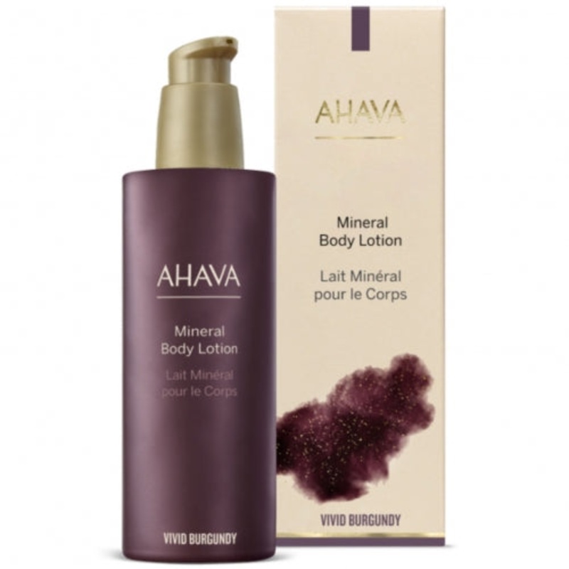 AHAVA MINERAL BODY LOTION VIVID BURGUNDY, 250 ML