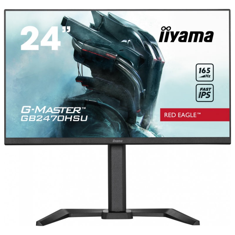 24″ ETE Fast IPS Gaming, G-Master Red Eagle, FreeSync Premium, 1920×1080@165Hz, 250cd/m, 1100:1, HDMI, DisplayPort, 0.8ms (MPRT), Speakers, USB-HUB (2×2.0), Black Tuner, 15cm Height Adj. Stand