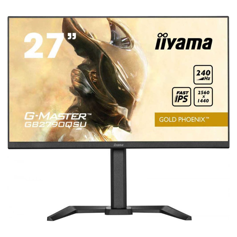 27″ ETE Fast IPS Gaming, G-Master Gold Phoenix, FreeSync Premium, 2560×1440@240Hz, 400cd/m, 1000:1, HDMI, DisplayPort, 1ms (GtG), Speakers, USB-HUB (2x 3.0), HDR400, Black Tuner, 15cm Height Adj. Stand