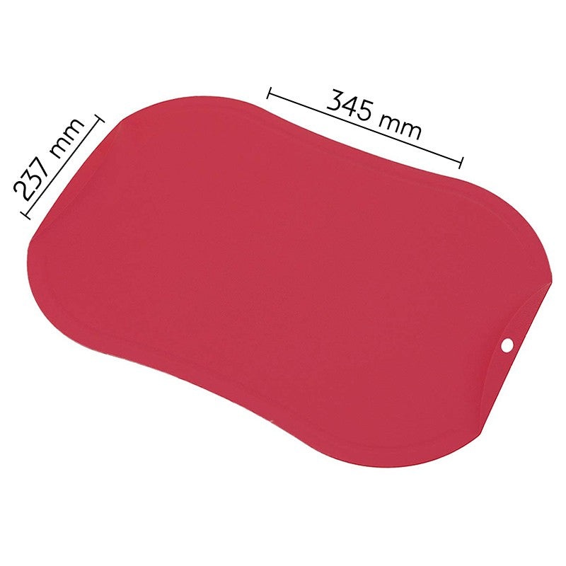 Zyle ZY142CBRD Non-Scratch Cutting Board, Medium, Red