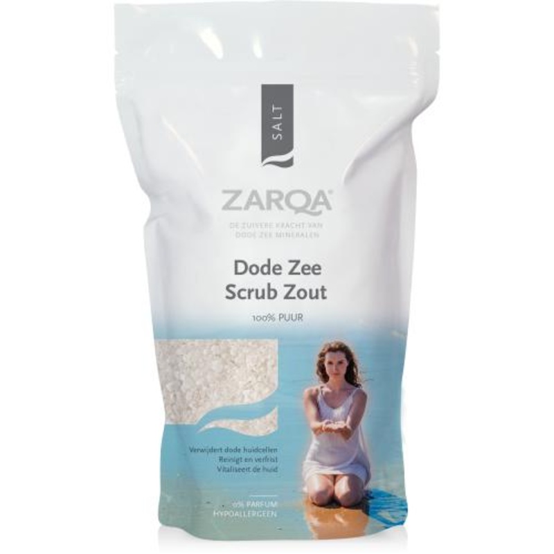 Zarqa Dead Sea exfoliating salt 500 g + gift Previa cosmetic product